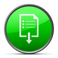 Document Downloading icon on a round button N2