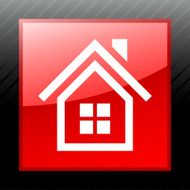 Home icon on a square button N21