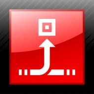Conveyor icon on a square button N21