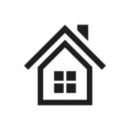 Home icon on a white background N36