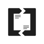 Chevron Chart icon on a white background N48
