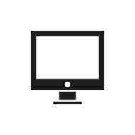 Computer icon on a white background N15