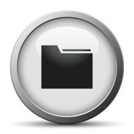 Folder icon on a silver button