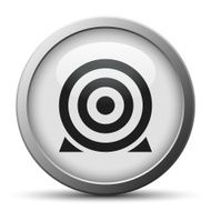 Target icon on a silver button N8