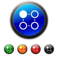 Flowchart icon on round buttons N28