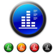 Bar Graph icon on round buttons N36