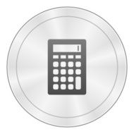 Calculator icon on a round button N4