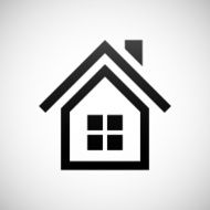 Home icon on a white background N37