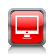 Computer icon on a square button N11