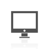 Computer icon on a white background N17
