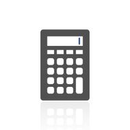 Calculator icon on a white background N4