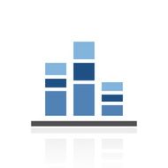 Bar Graph icon on a white background N121