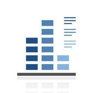 Bar Graph icon on a white background N122