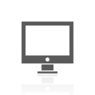 Computer icon on a white background N18