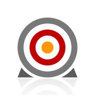 Target icon on a white background N49