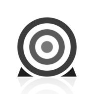 Target icon on a white background N50