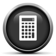 Calculator icon on a round button N6