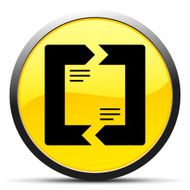 Chevron Chart icon on a round button N78