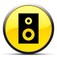 Audio Speaker icon on a round button N7