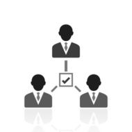 Leadership icon on a white background N18