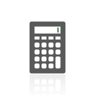 Calculator icon on a white background N6