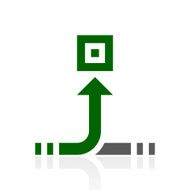 Conveyor icon on a white background N41