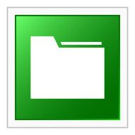 Folder icon on a square button N4