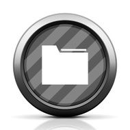 Folder icon on a round button N7