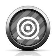 Target icon on a round button N76