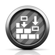Wall icon on a round button N56