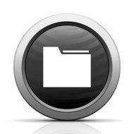 Folder icon on a round button N8