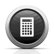 Calculator icon on a round button N9