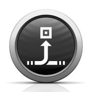Conveyor icon on a round button N56