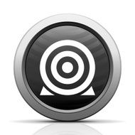 Target icon on a round button N77