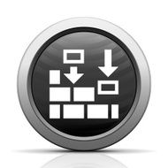 Wall icon on a round button N57