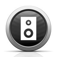 Audio Speaker icon on a round button N9