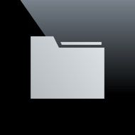 Folder icon on a black background N2