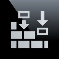 Wall icon on a black background N12