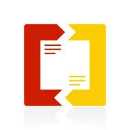Chevron Chart icon on a white background N54