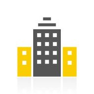 Office Building icon on a white background N60