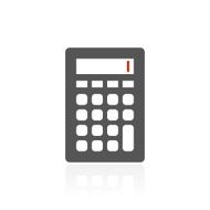 Calculator icon on a white background N7