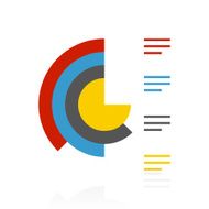Coxcomb Chart icon on a white background N33