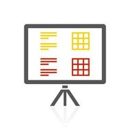 Presentation icon on a white background N14