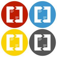 Chevron Chart icon on circle buttons N15