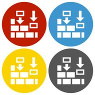 Wall icon on circle buttons N12