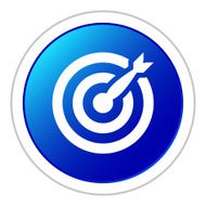 Target icon on a round button N78