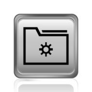 Folder icon on a square button N5