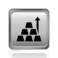 Gold icon on a square button