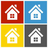 Home icon on square buttons N15