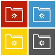 Folder icon on square buttons N3